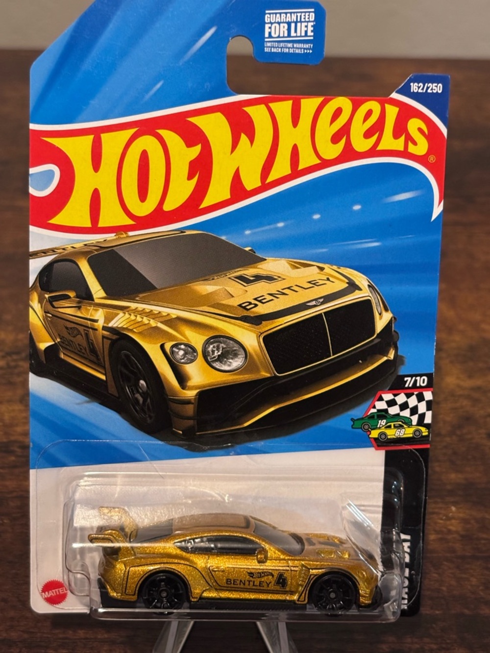Hot Wheels HW Race Day GOLD 2018 Bentley Continental GT3 7/10 (162/250)